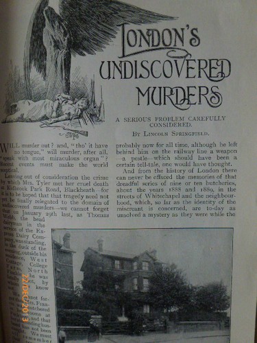 London undiscovered murders - london,
